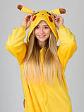 Піжама Кігурумі Пікачу жовтий для дітей і дорослих, для хлопчиків і дівчаток (Велсофт), фото 8