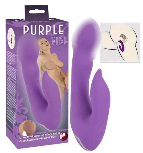 Вібратор ЛІЛОВИЙ для точки G і клітора   | Limon