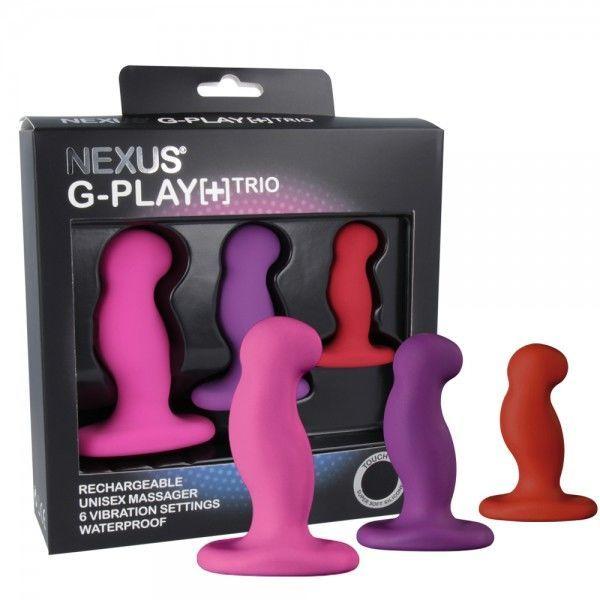 Набір вібромасажерів простати Nexus G-Play Trio Plus, макс діаметр 2,3-3,0-3,5 см, для новачків  sonia.com.ua