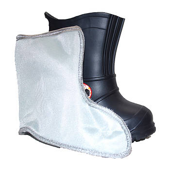 Дитячі зимові гумові чоботи з пінки, темно-сині зимові черевики з вкладишем, розміри 24-30