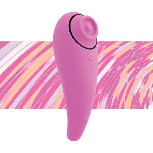 Пульсатор для клітора плюс вібратор FeelzToys - FemmeGasm Tapping & Tickling Vibrator Pink   | Limon