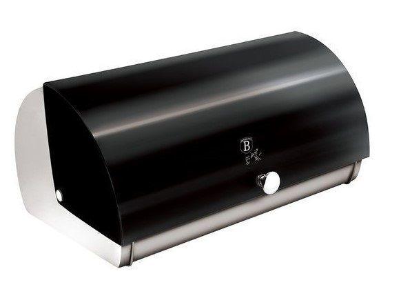 Хлібниця Berlinger Haus Black Silver Collection 38,5x28x18,5 см Колір кришки чорний 027LP-KL