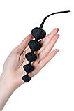 Набір анальних намистин Satisfyer Beads Black, силікон, макс. діаметр 3,3 см та 3,5 см sonia.com.ua, фото 3