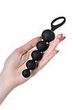 Набір анальних намистин Satisfyer Beads Black, силікон, макс. діаметр 3,3 см та 3,5 см sonia.com.ua, фото 4