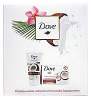 Подарочный набор Dove Кокосовое Удовольствие (крем-мило+крем для рук)