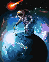 Картина по номерам Жизнь в космосе (BK-GX0004) 40 х 50 см (Без коробки)