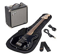 Бас-гитара/ Гитарный комплект Fender Squier PJ Bass Pack BK
