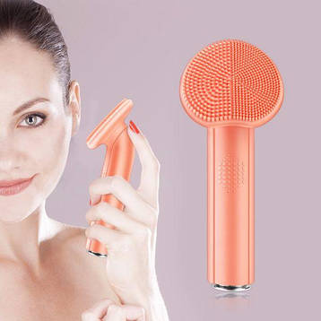 Myris Lady Personal Skin Care Silicone Face Cleaner Brush Waterproof Facial Cleaner  | Limon, фото 1