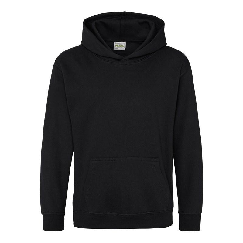Дитяча толстовка з капюшоном утеплена чорна Just Hoods