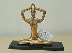 Статуетка Йога лотос 19.5х22х6 см метал