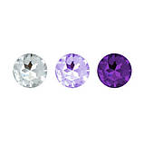 Набір силіконових анальних пробок із кристалом Rianne S: Booty Plug Set Purple, діаметр 2,7см, 3,5см sonia.com.ua, фото 8