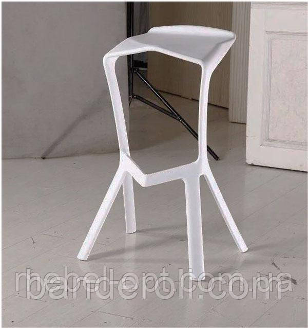 Барний табурет Colt білий, висота посадки 77 см, фото 1