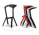 Барний табурет Colt червоний, висота посадки 77 см, фото 2