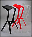 Барний табурет Colt червоний, висота посадки 77 см, фото 4