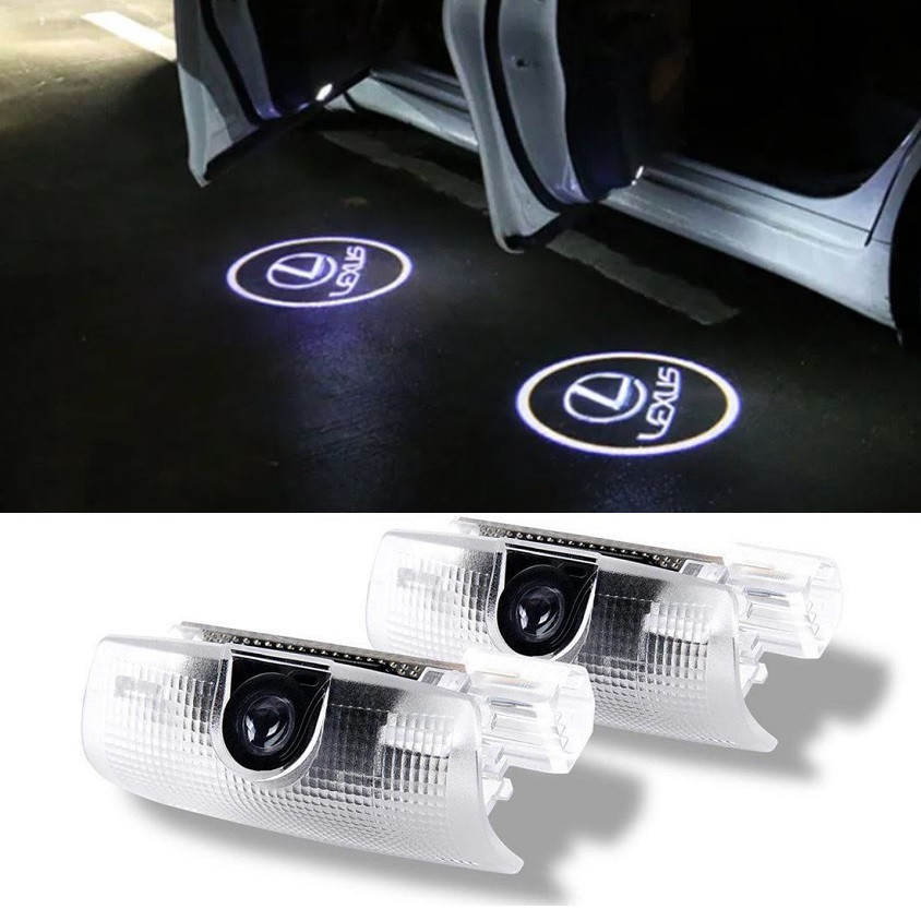 Штатна підсвітка дверей із логотипом авто Lexus. Підсвітка у двері Лексус LS ES RS GS LX CT RC IS UX GX