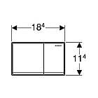 Кнопка зливу для інсталяції GEBERIT подвійна біла 71345 115.081.SI.1, фото 2