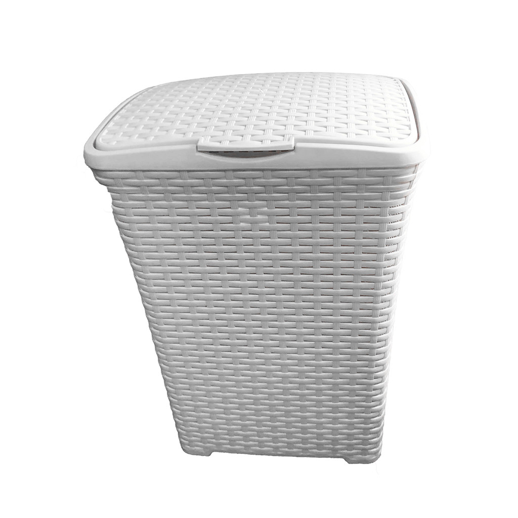 Корзина для белья 50л. ротанг БЕЛАЯ (ID#1532051486), цена: 479 ...