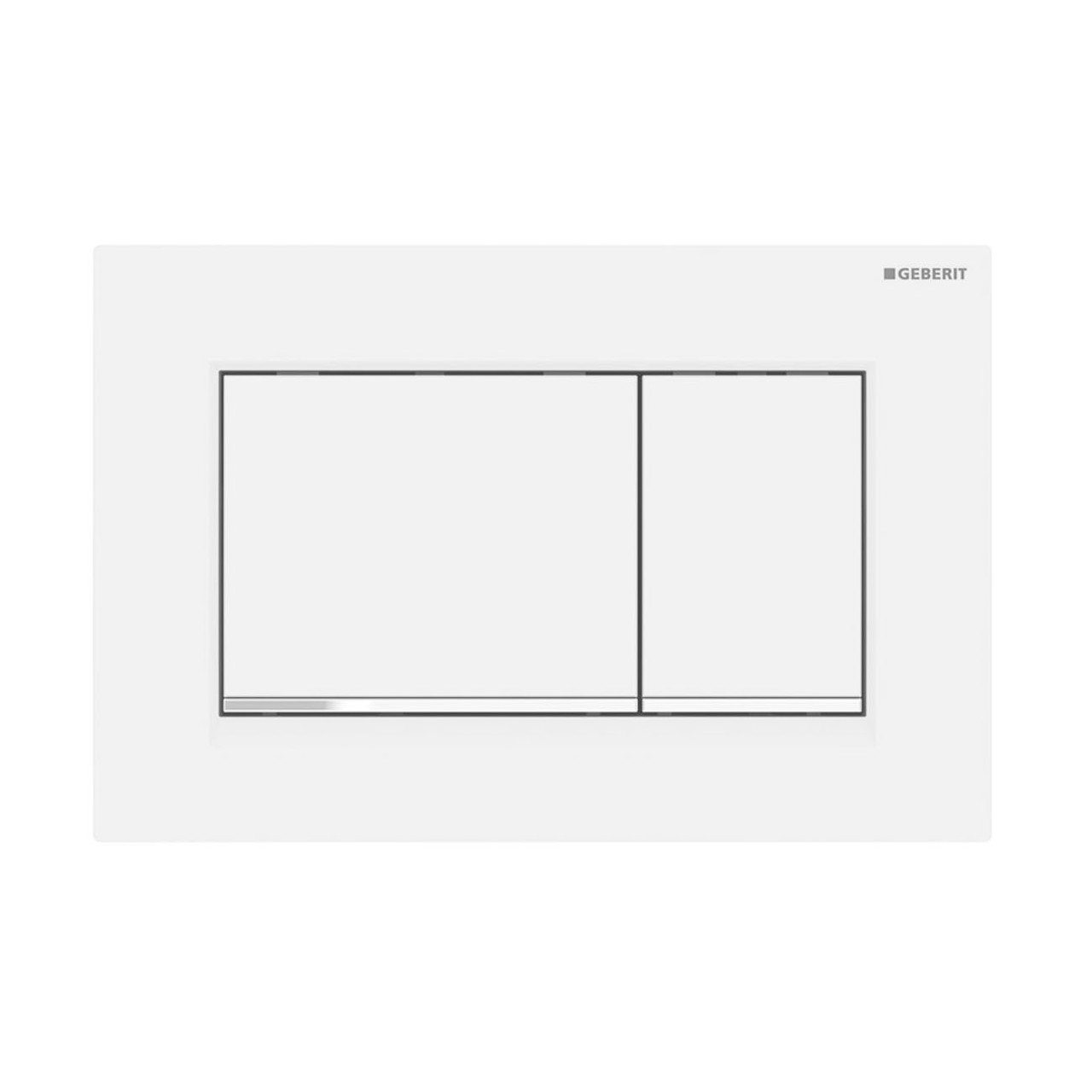 Кнопка зливу для інсталяції GEBERIT подвійна матована біла 96736 115.883.JT.1, фото 1