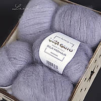 Lana Gatto Silk Mohair 9380 Фиолетово-серый