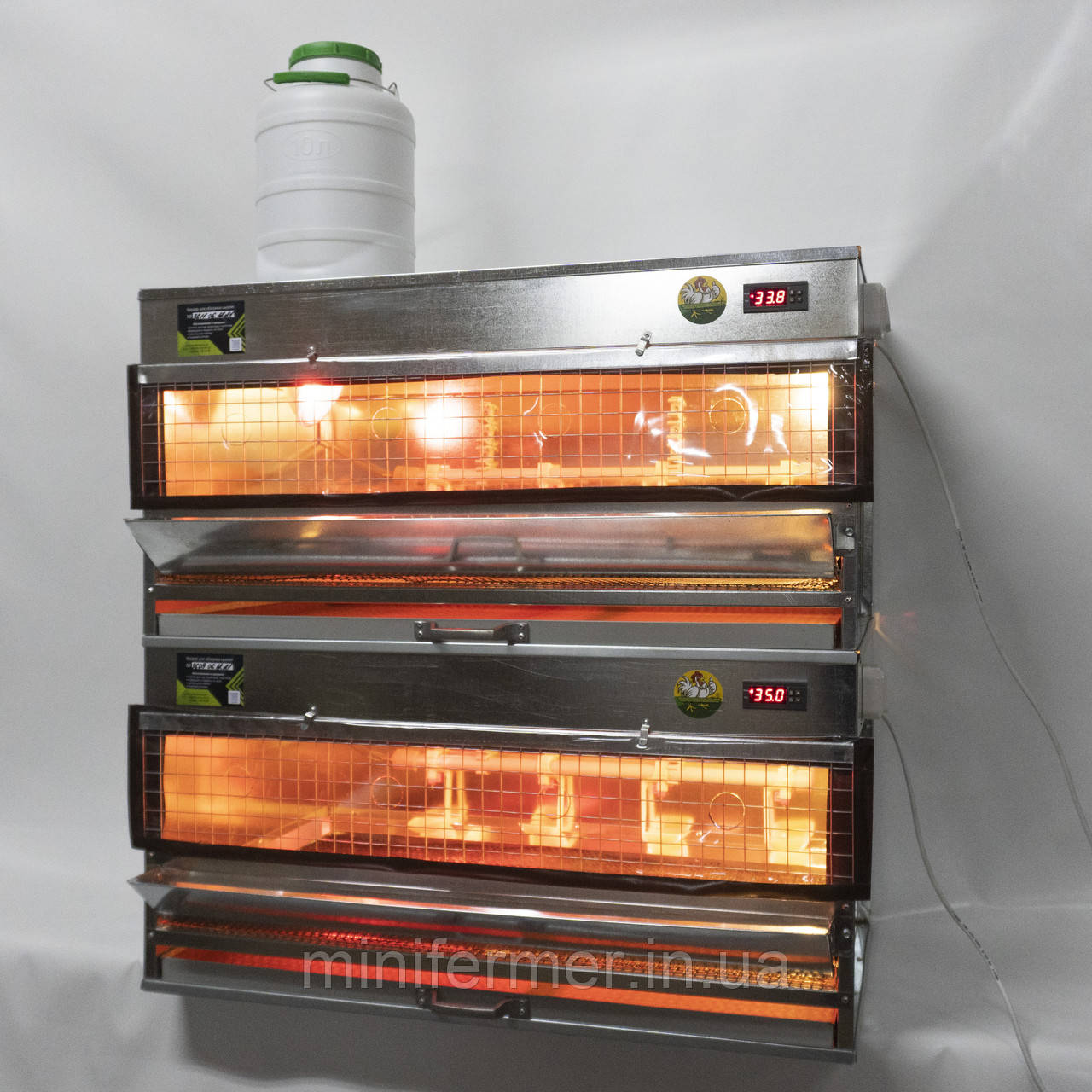 Брудер Prime для обігріву курчат, бройлерів, перепілок ( 2 ярусу), фото 1