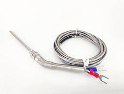 Термопара, датчик температури з щупом K-типу до 800 грд з дротом 300 см