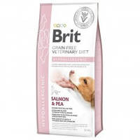 Brit GF VetDiets Dog Hypoallergenic 2кг. при пищевой аллергии с лососем, горохом и гречкой