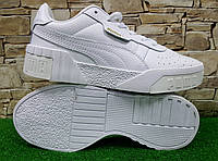 Женские кожаные кроссовки Puma Suede Platform Trace "White"