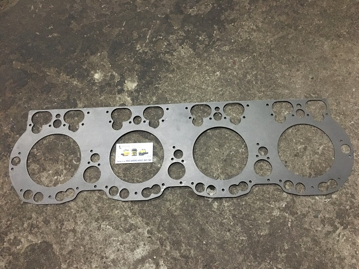 238Д-1003212 Прокладка головки блока циліндрів ЯМЗ-238БЕ2, ДЕ-2, ЯМЗ 7511 (загальні гол.) метал., фото 1