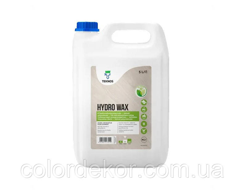 Віск поліуретановий TEKNOS HYDRO WAX паркетний (глубоко-матовий) 5 л