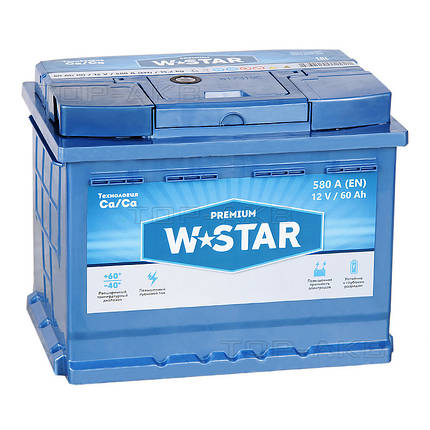 Акумулятор (Казахстан надійний) W-STAR PREMIUM 62 A/h 640 En З-д Кайнар Казахстан, фото 2