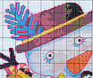 Набір для вишивання за нанесеною на канву схемою "Christmas snowman (3)".AIDA 14CT printed, 35*40см, фото 5