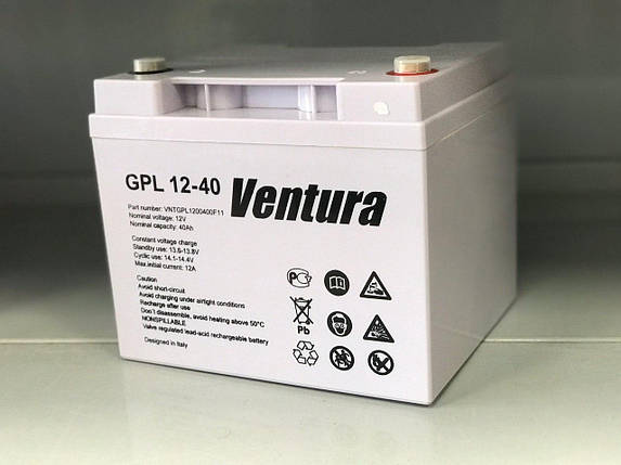 Акумулятор Ventura GPL 12 - 40 A/h, фото 2