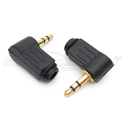 Роз'єм штекер 3.5 мм стереовуглецевий (пластик), фото 1