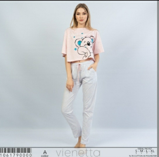 Піжама з довгими штанами молодіжна,Vinetta, фото 1