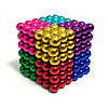 Неокуб | Цветная игрушка | Магнитный конструктор NeoCub Rainbow 5 мм, фото 5