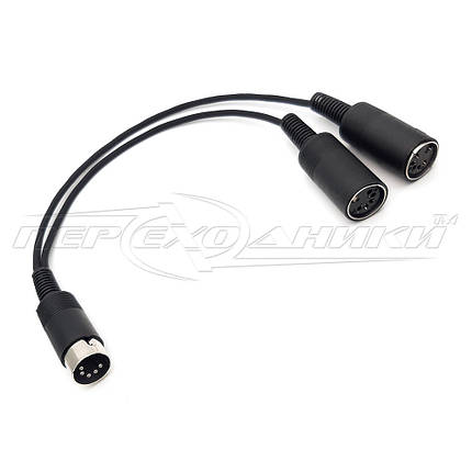 Кабель MIDI 5 pin DIN to 2 х 5 pin DIN (мама) у екрані, фото 3