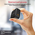 Мережевий зарядний пристрій Promate GaNPort4-100PD 100 Вт 3хUSB-C+USB-A Black (ganport4-100pd.black), фото 6