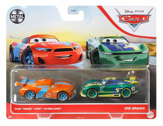Тачки 3: Райан Трас і Ерік Брейкер ( Disney Pixar Cars and Ryan Inside Laney & Eric Braker ) від Mattel, фото 2