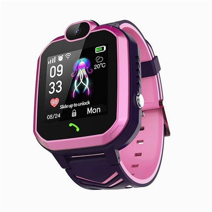 Смарт-годинник дитячі Baby Smart Watch Q20, рожеві, фото 1