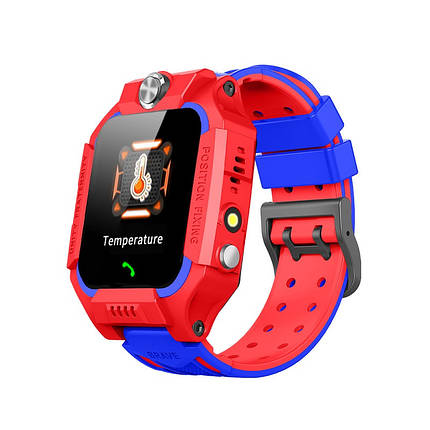 Смарт-годинник дитячі Smart Watch W02S Thermometer, червоні, фото 3