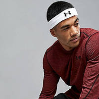 Повязка спортивная на голову Under Armour Headband для фитнеса и спорта (1276990-001)