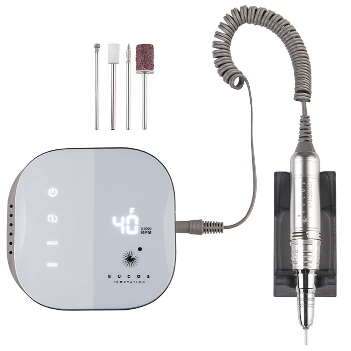 Фрезер манікюрний Bucos Nail Drill X1 PRO ICE BLUE 65 Ватт, 40 000 об./хв.