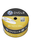 Диски HP DVD+R 4,7 GB 16x, Full-face inkjet Shrink/50