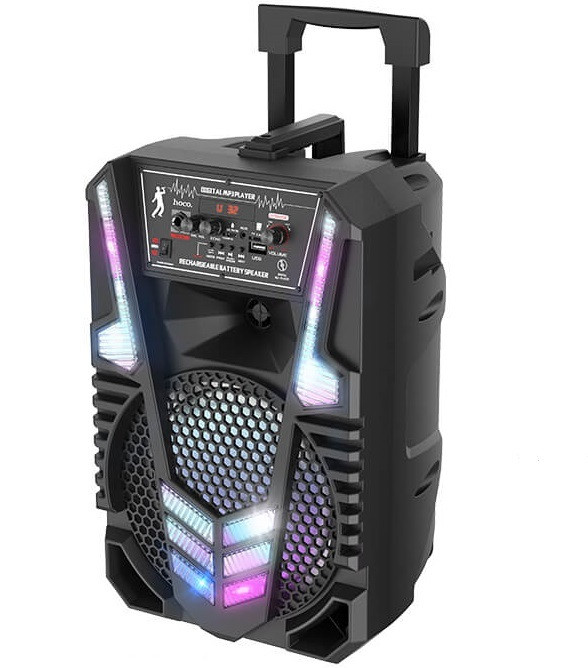 Портативна Bluetooth колонка караоке HOCO DS06 з мікрофоном, чорна, фото 1