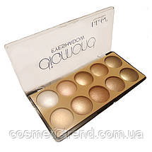 Палітра 10 тіней для повік DoDo Girl Diamond Eyeshadow B3069-1 01, фото 3