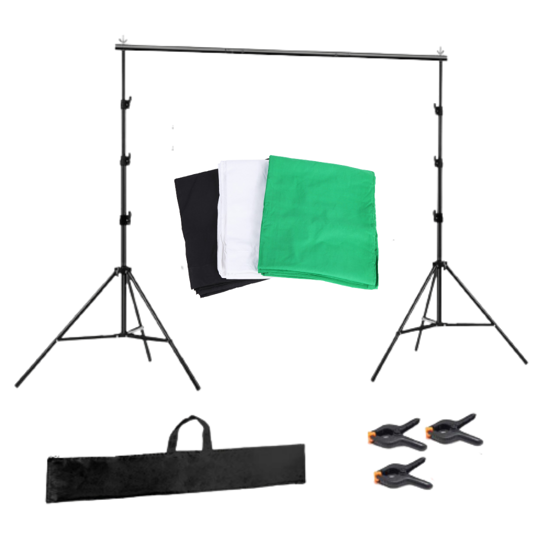 Набір ворота з фонами Prolight 2.6 x 3.0 м. (3 фони + сумка), фото 1