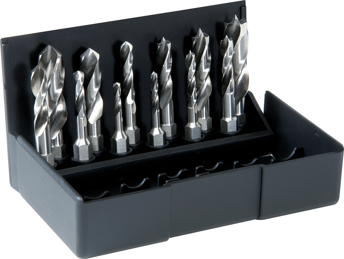 Набір Біт-Свердло шестигранний хвостовик Holz/Metall 3,0-10,0 ММ