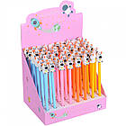 Ручка дитяча гелева Собачки синя паста 0,38мм арт. 6028, фото 3