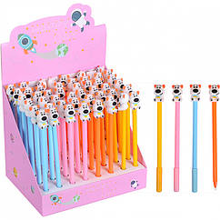 Ручка дитяча гелева Собачки синя паста 0,38мм арт. 6028