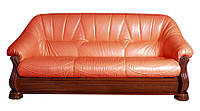 Трехместный диван в классическом стиле Монарх, не раскладной, оранжевый